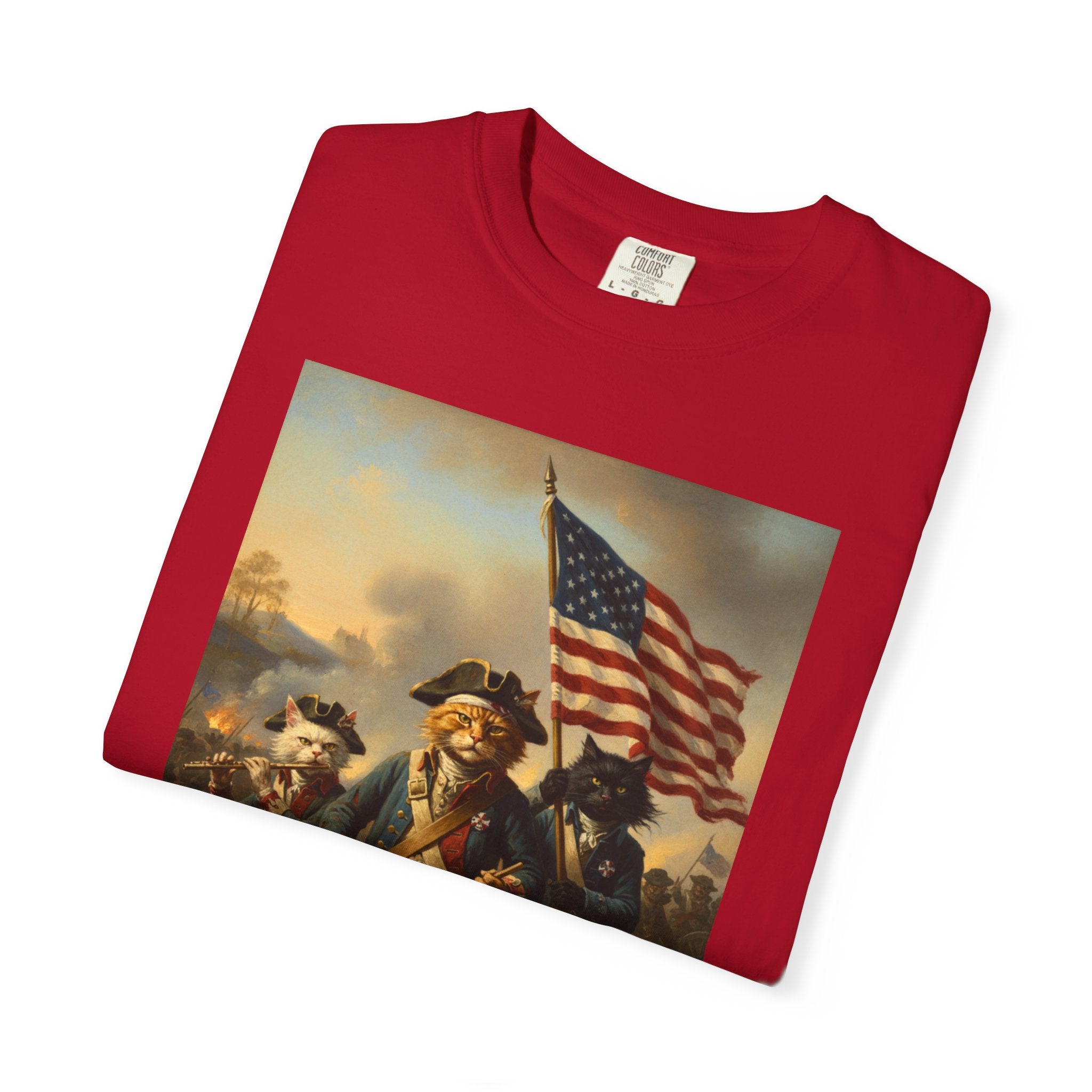 Historic Revolutionary War Drummer Boy T-shirt | American Flag Patriotic Tee