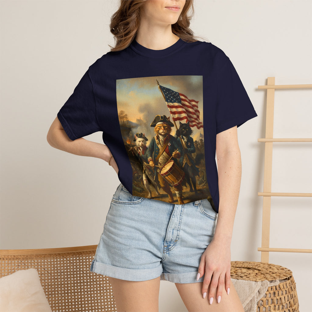 Historic Revolutionary War Drummer Boy T-shirt | American Flag Patriotic Tee