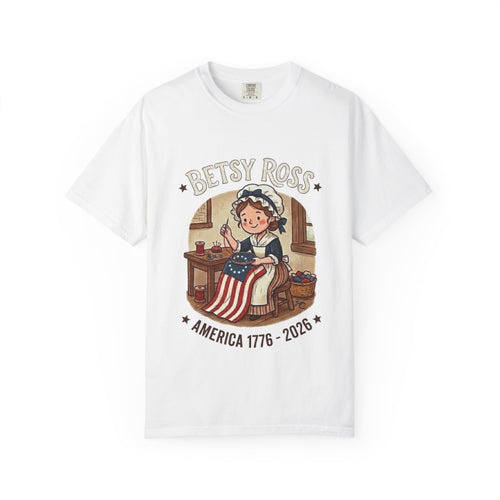 America 250 Years Truck Illustration T-Shirt | Patriotic Semi-Truck Graphic