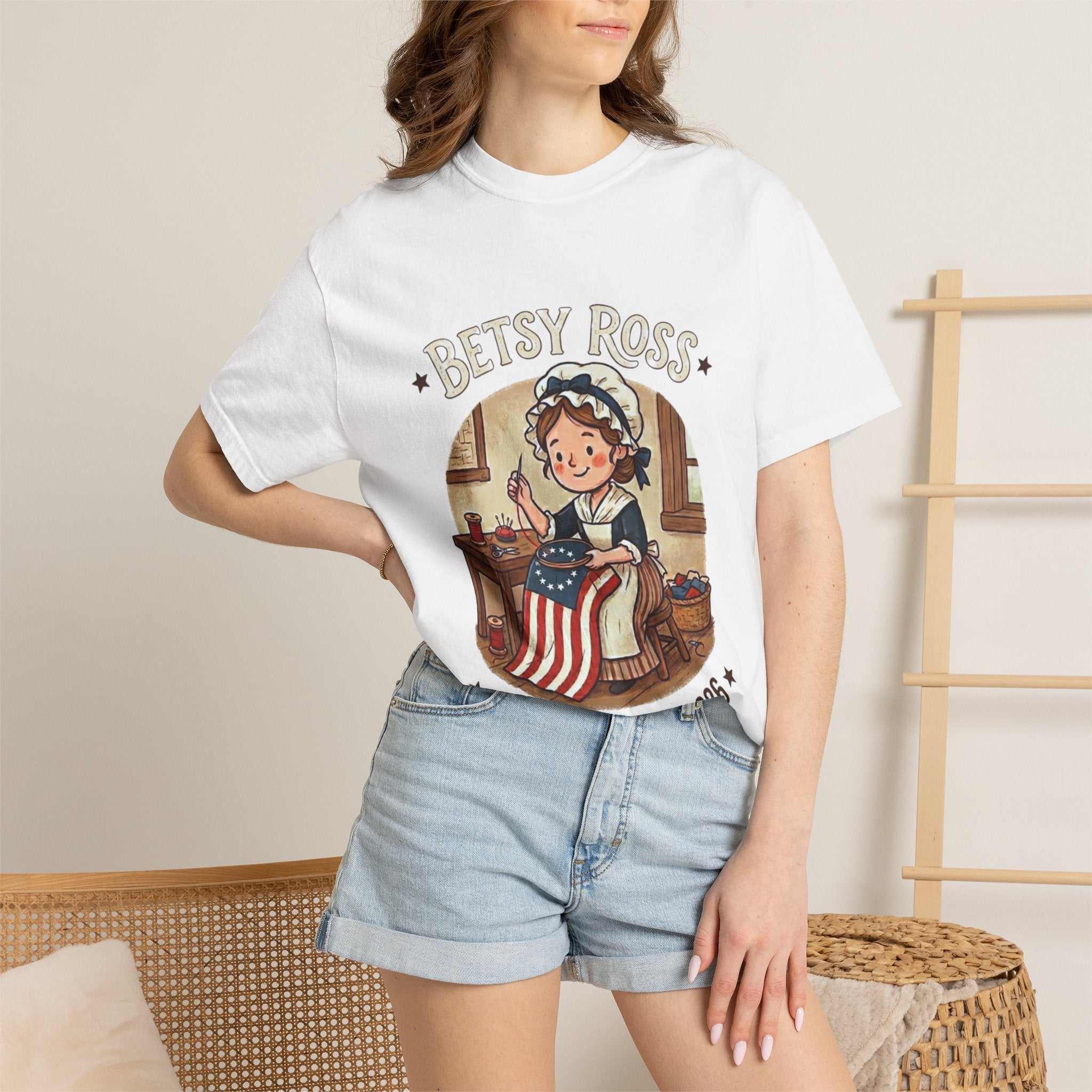 America 250 Years Truck Illustration T-Shirt | Patriotic Semi-Truck Graphic