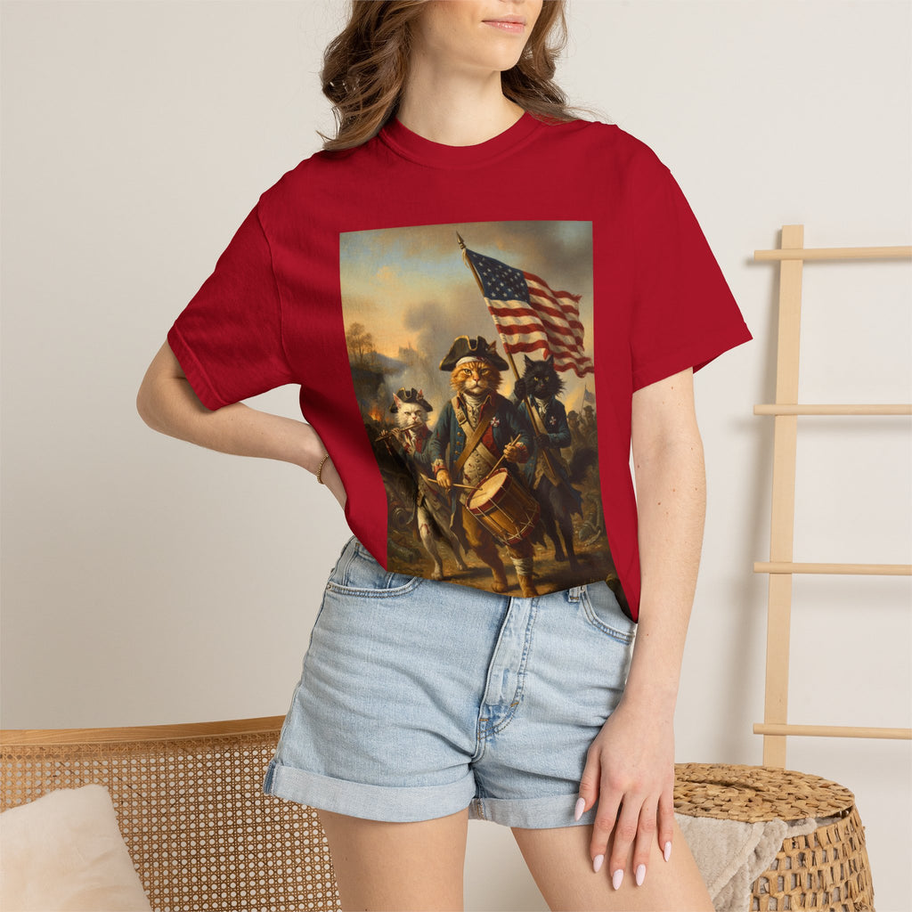 Historic Revolutionary War Drummer Boy T-shirt | American Flag Patriotic Tee