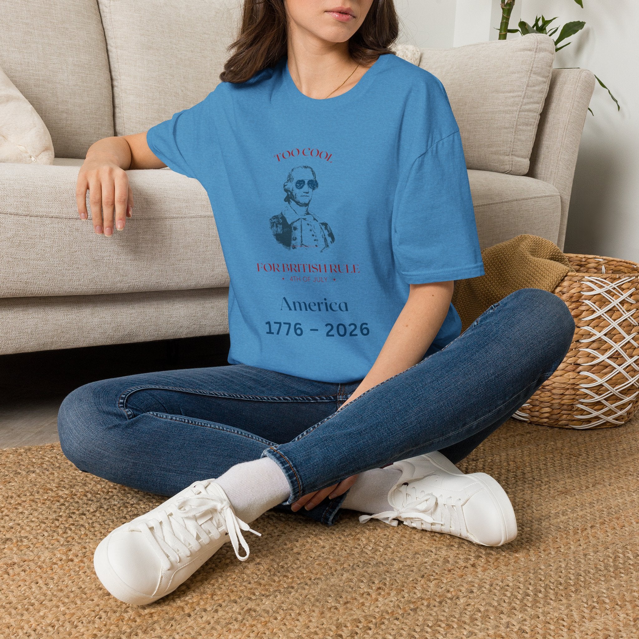 Too Cool George Washington T-Shirt | Vintage Patriotic 1776-2026