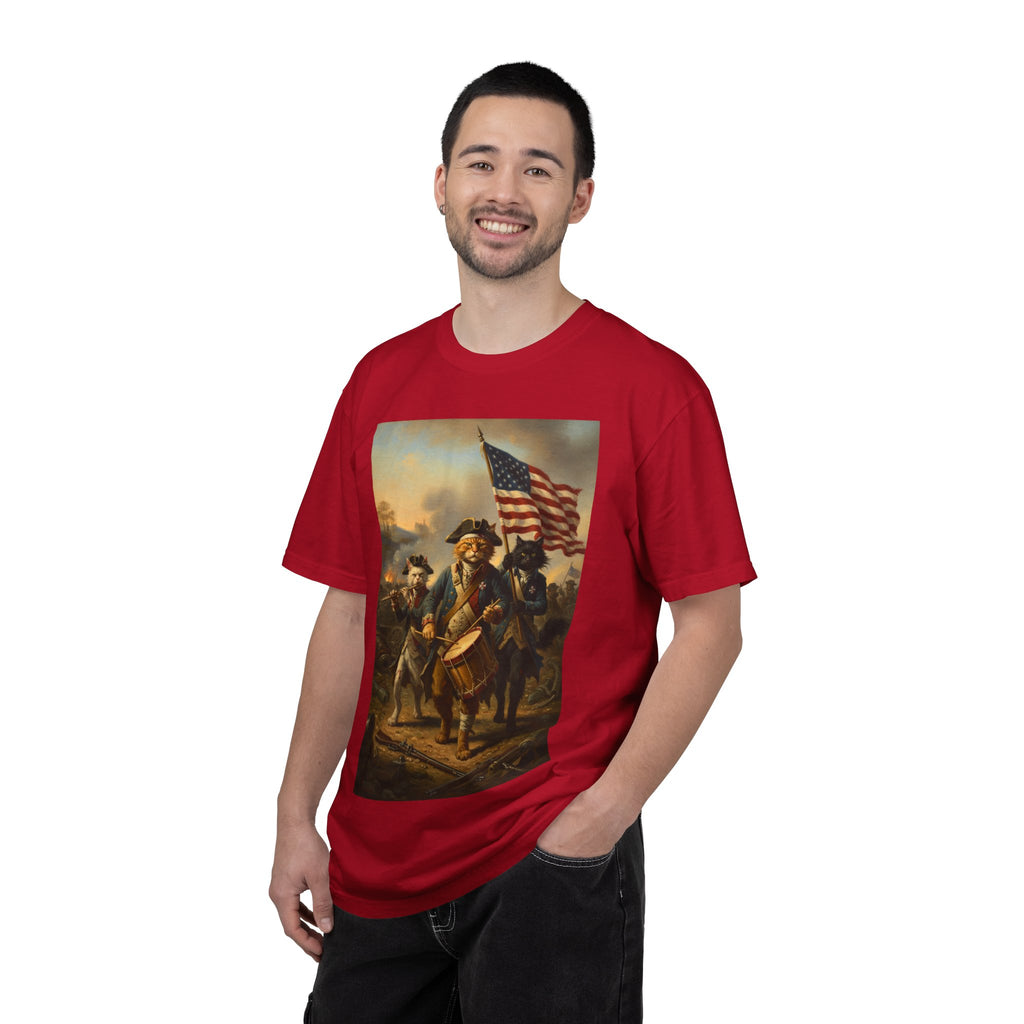 Historic Revolutionary War Drummer Boy T-shirt | American Flag Patriotic Tee