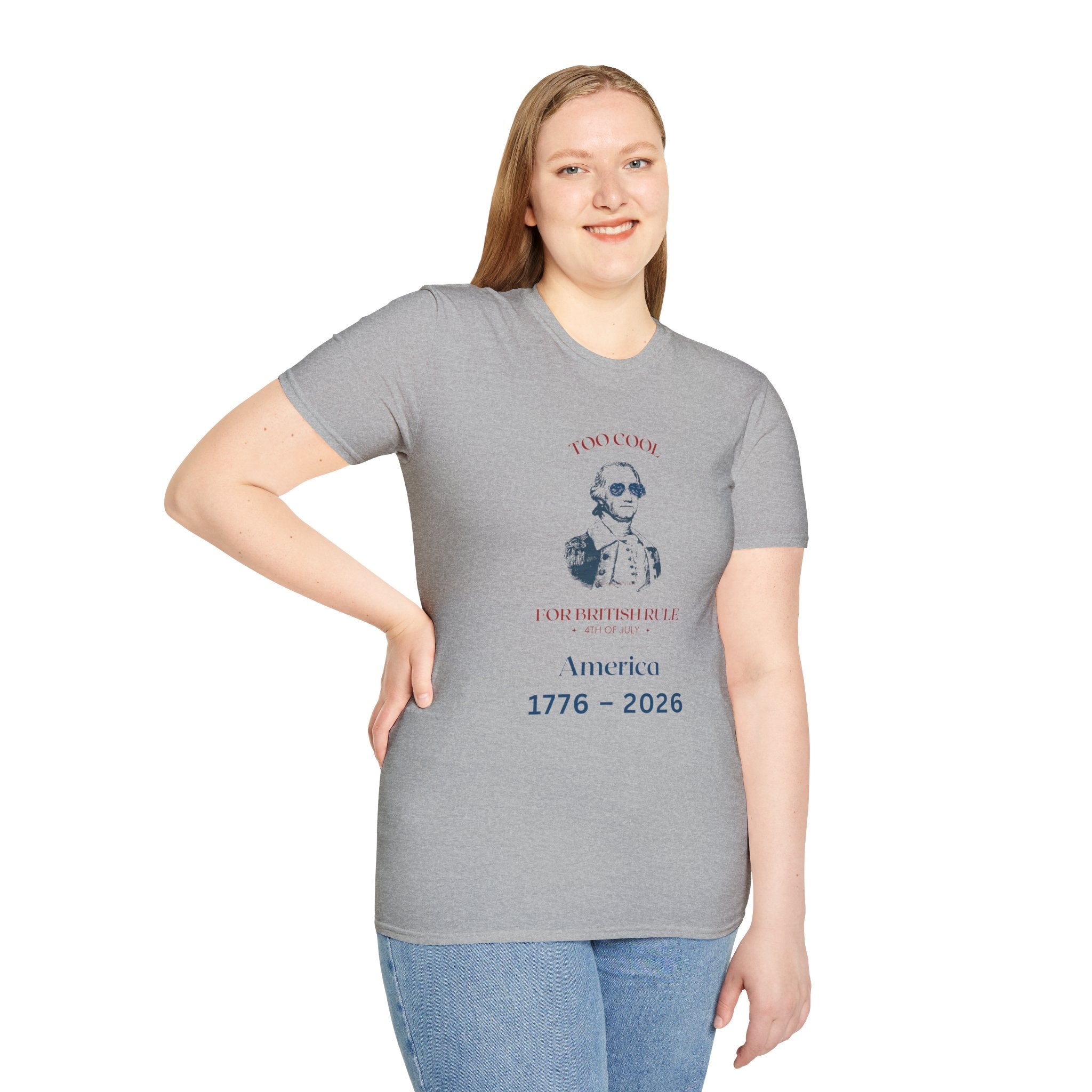 Too Cool George Washington T-Shirt | Vintage Patriotic 1776-2026