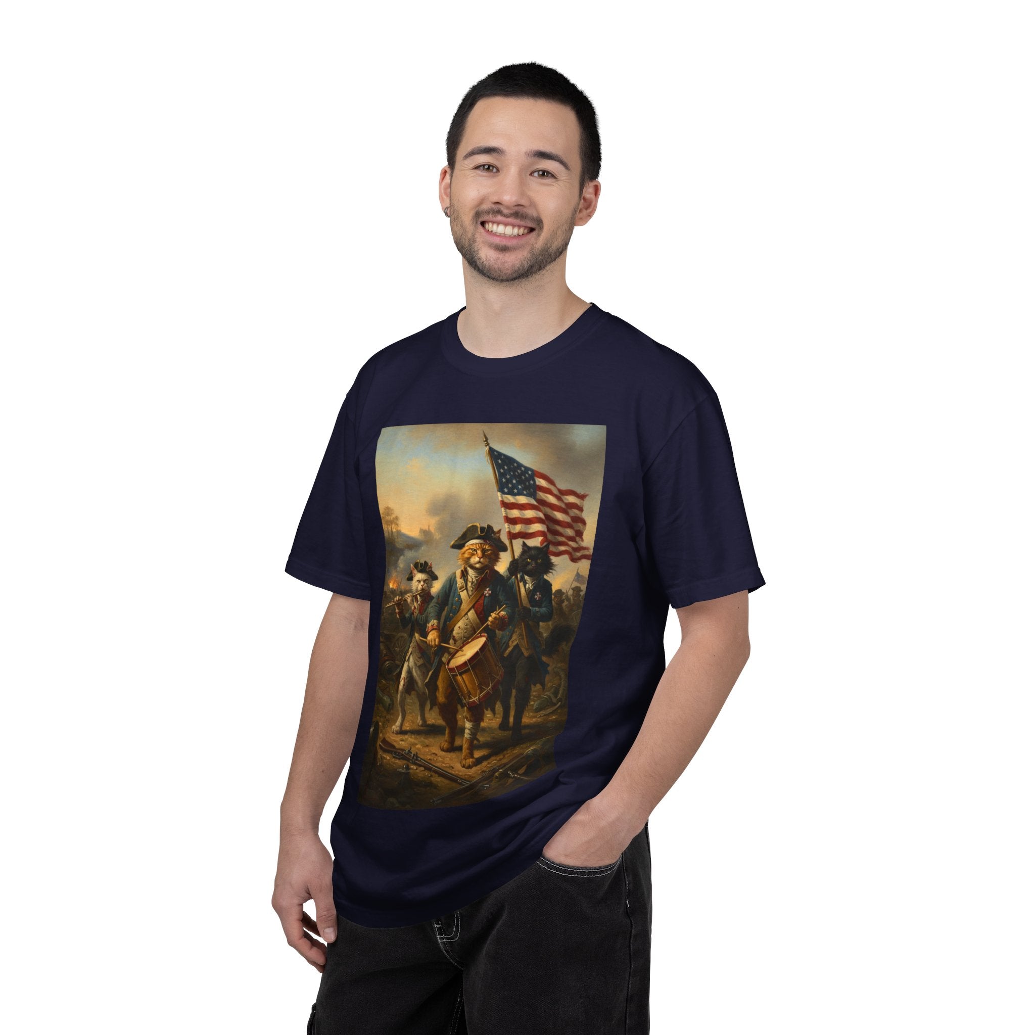 Historic Revolutionary War Drummer Boy T-shirt | American Flag Patriotic Tee