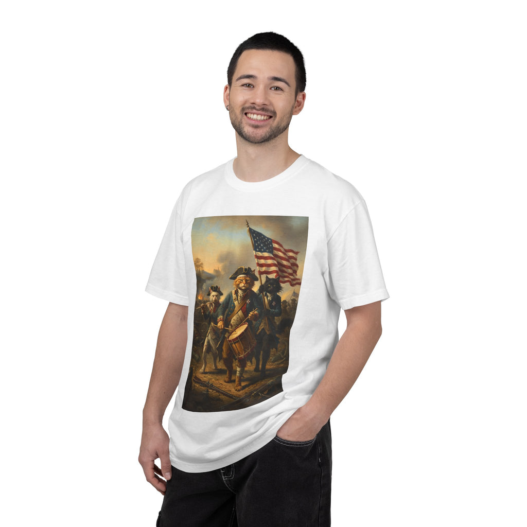 Historic Revolutionary War Drummer Boy T-shirt | American Flag Patriotic Tee