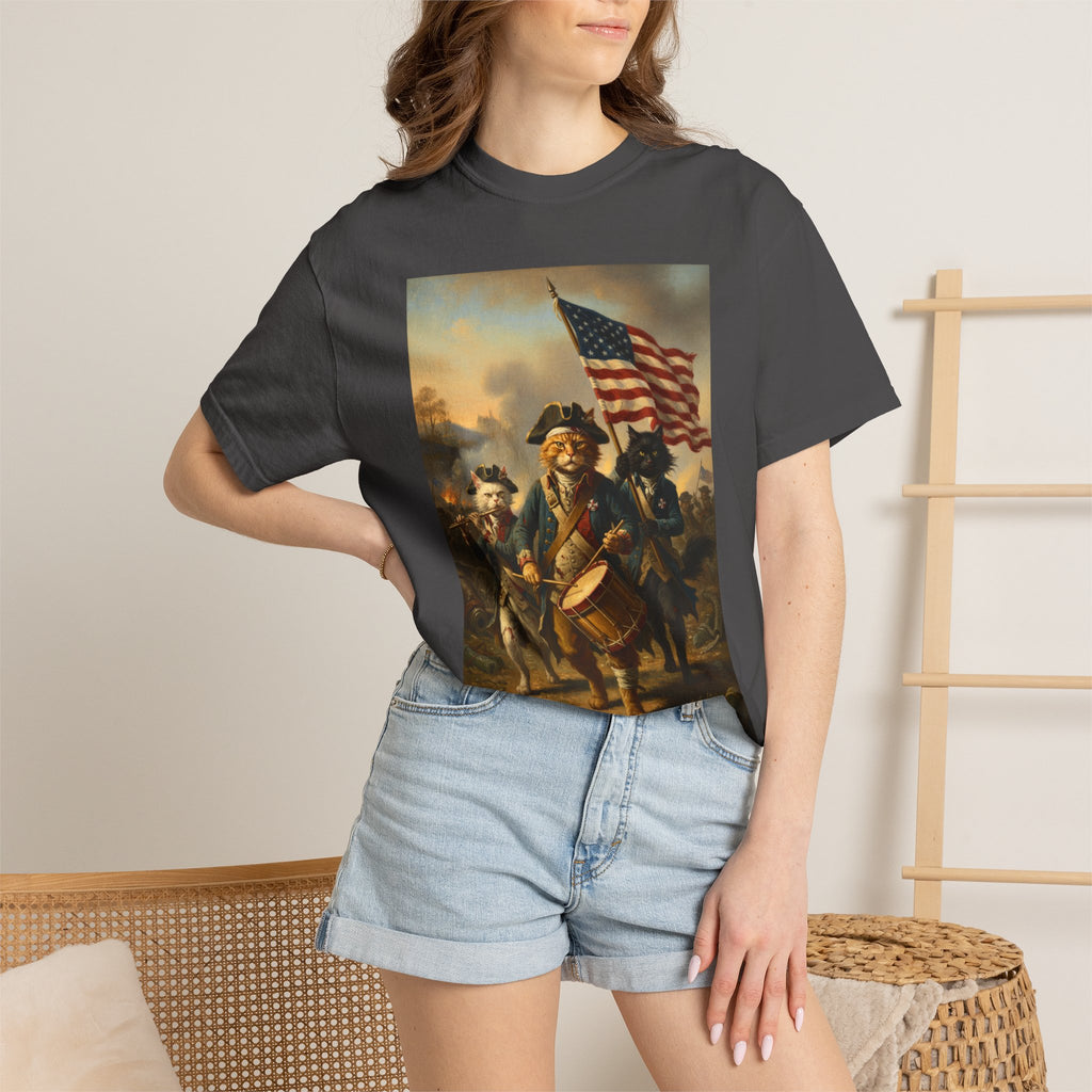 Historic Revolutionary War Drummer Boy T-shirt | American Flag Patriotic Tee