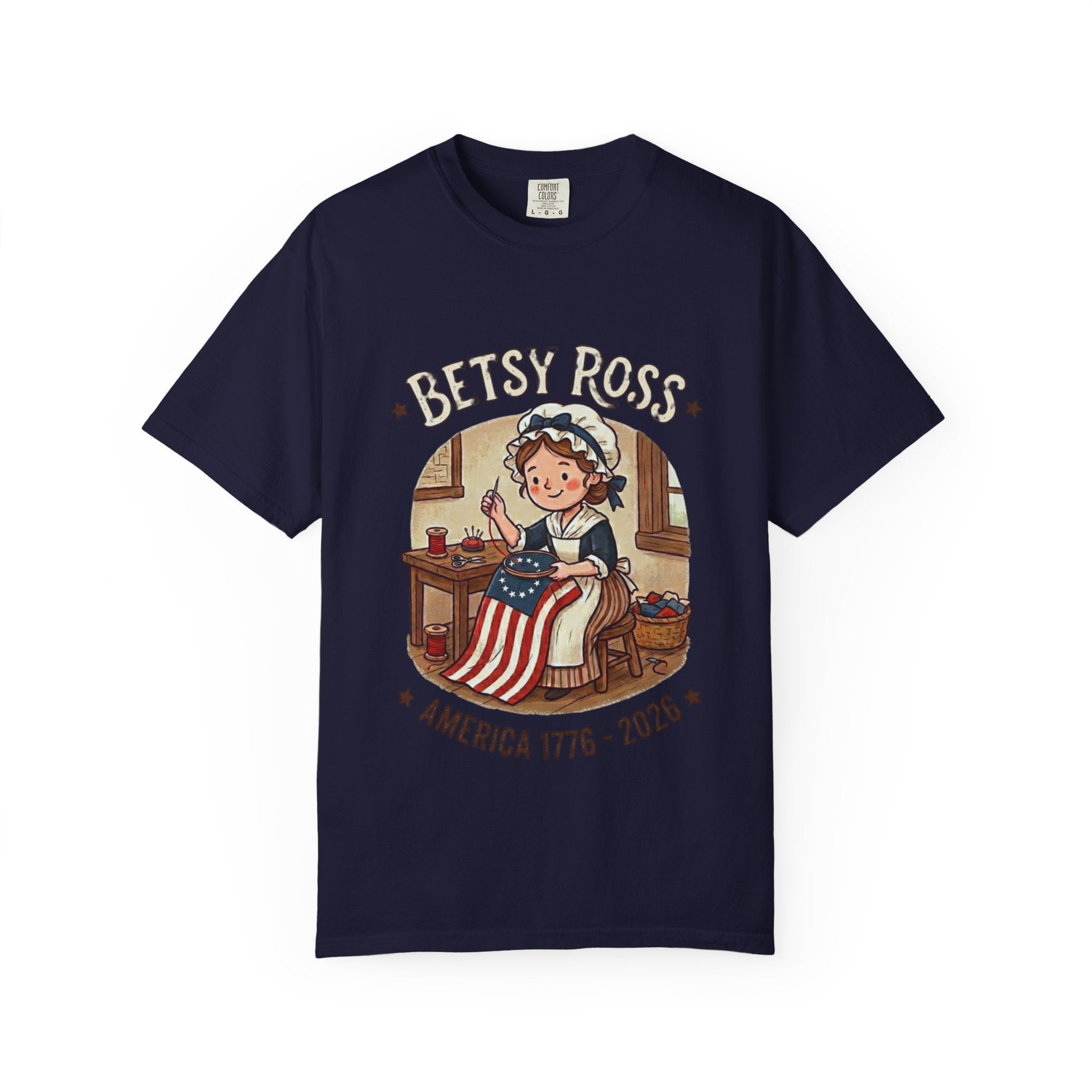 America 250 Years Truck Illustration T-Shirt | Patriotic Semi-Truck Graphic