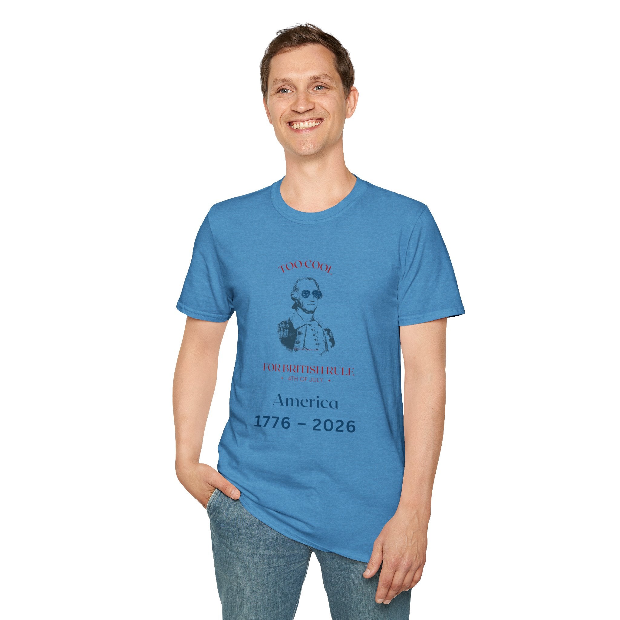 Too Cool George Washington T-Shirt | Vintage Patriotic 1776-2026
