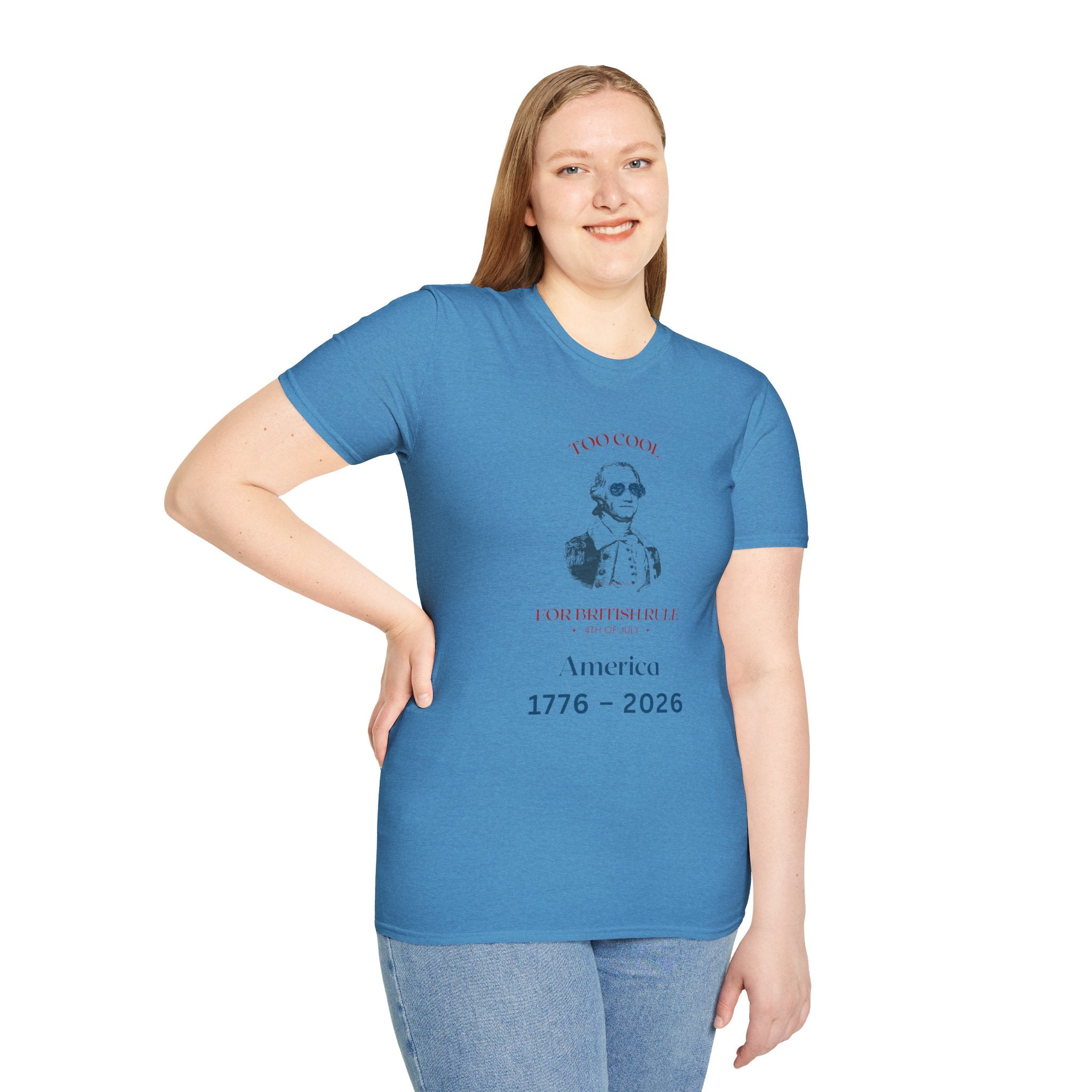 Too Cool George Washington T-Shirt | Vintage Patriotic 1776-2026