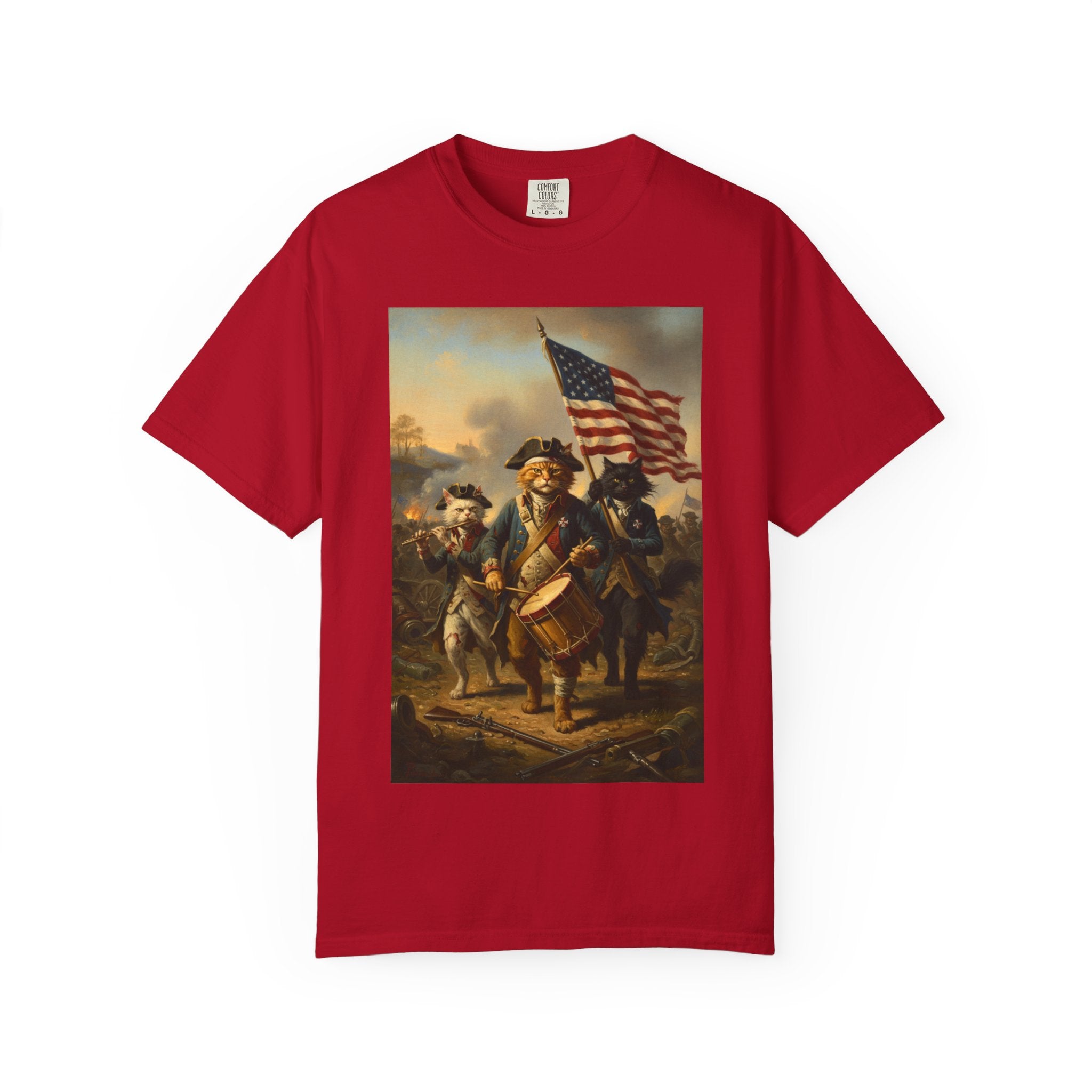 Historic Revolutionary War Drummer Boy T-shirt | American Flag Patriotic Tee