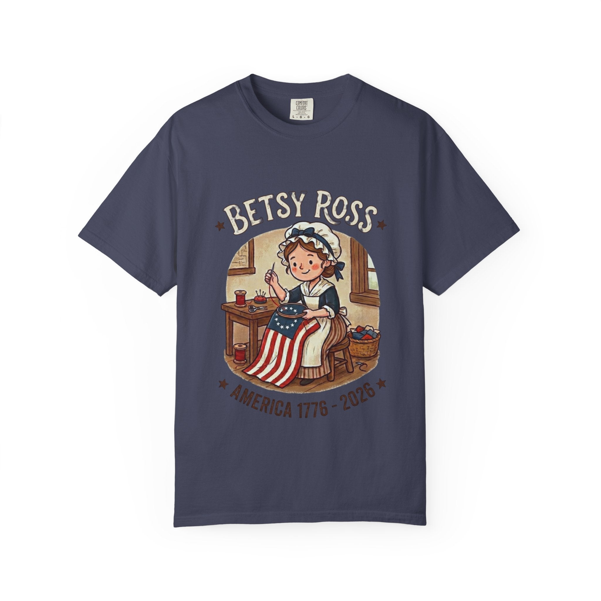 America 250 Years Truck Illustration T-Shirt | Patriotic Semi-Truck Graphic