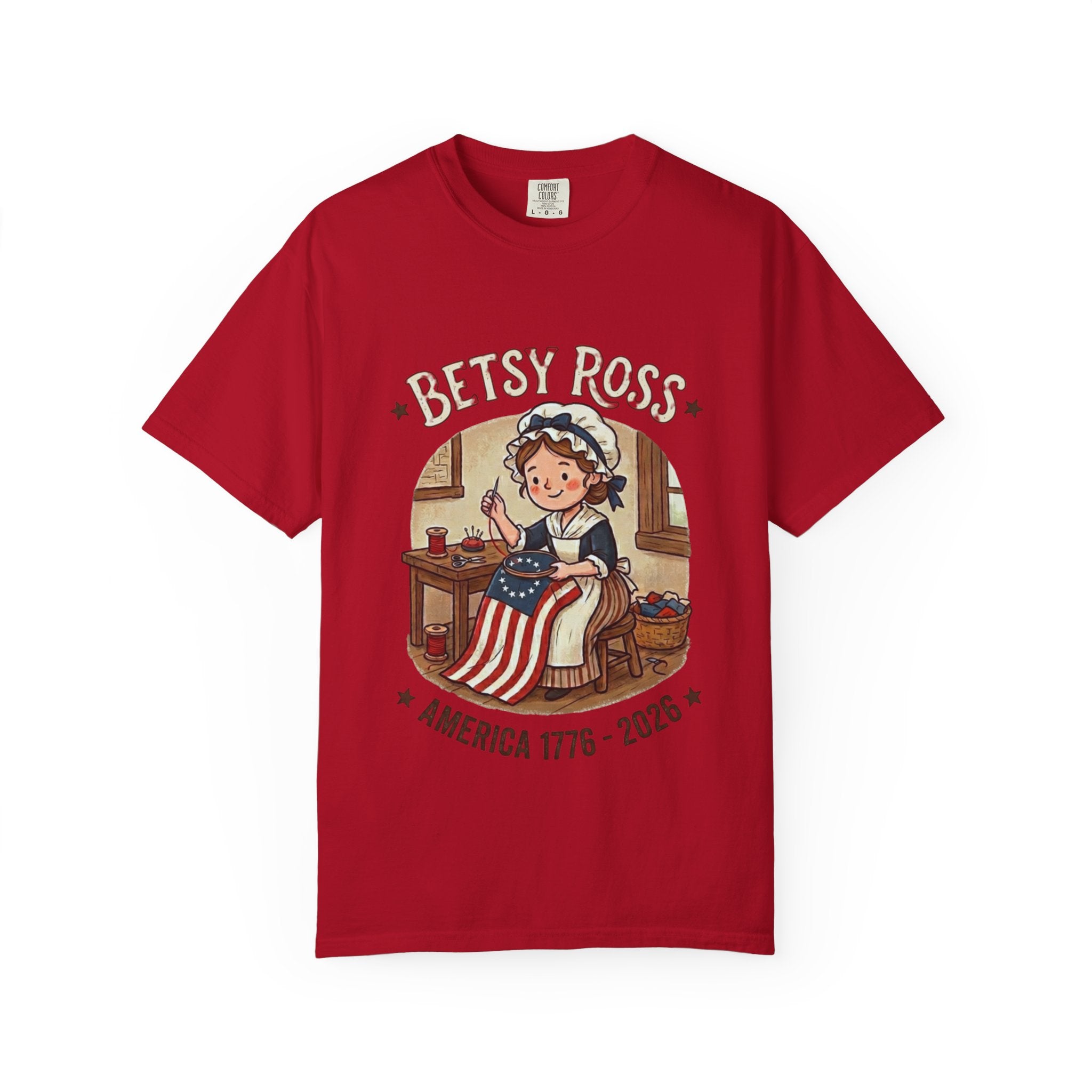 America 250 Years Truck Illustration T-Shirt | Patriotic Semi-Truck Graphic